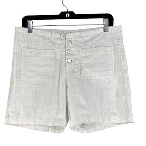 Sundance Womens S White Gigi Shorts Eyelet Embroidered Boho Costal Clean Girl